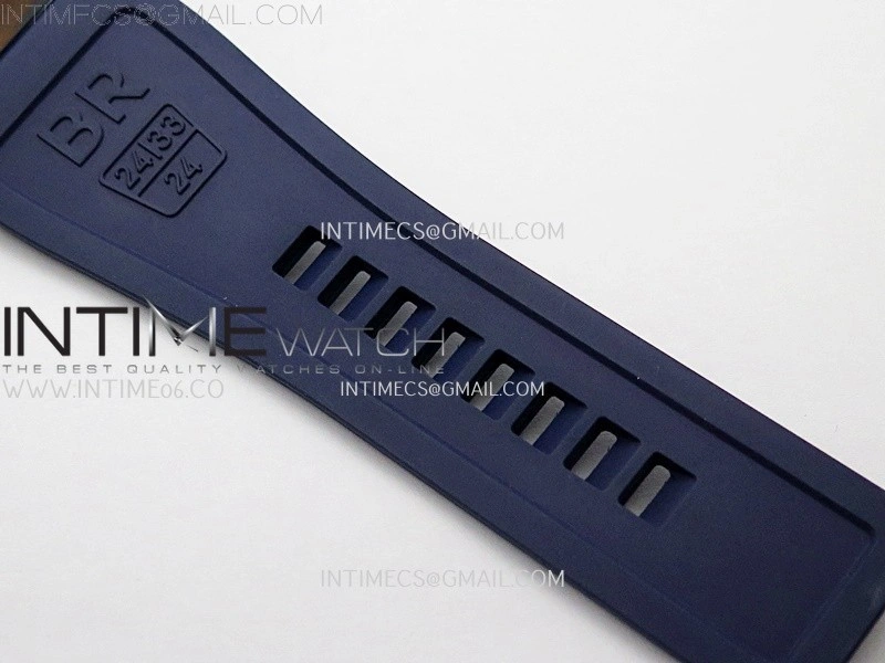 BR 03-92 Diver Blue Ceramic Bezel SS B12 1:1 Best Edition Blue Dial on Blue Rubber Strap MIYOTA 9015