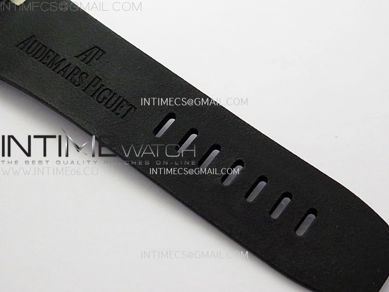 Royal Oak Offshore 44mm Black Ceramic TKF 1:1 Best Edition Black Dial Blue Handset on Black Rubber Strap A3126