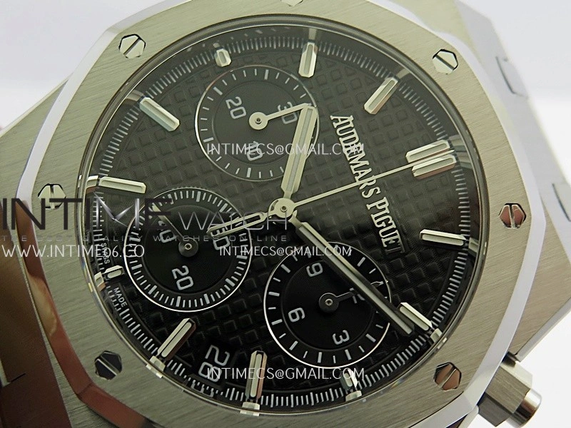 Royal Oak Chrono 26240 SS ZF 1:1 Best Edition Black Dial On SS Bracelet Super Clone DD4401