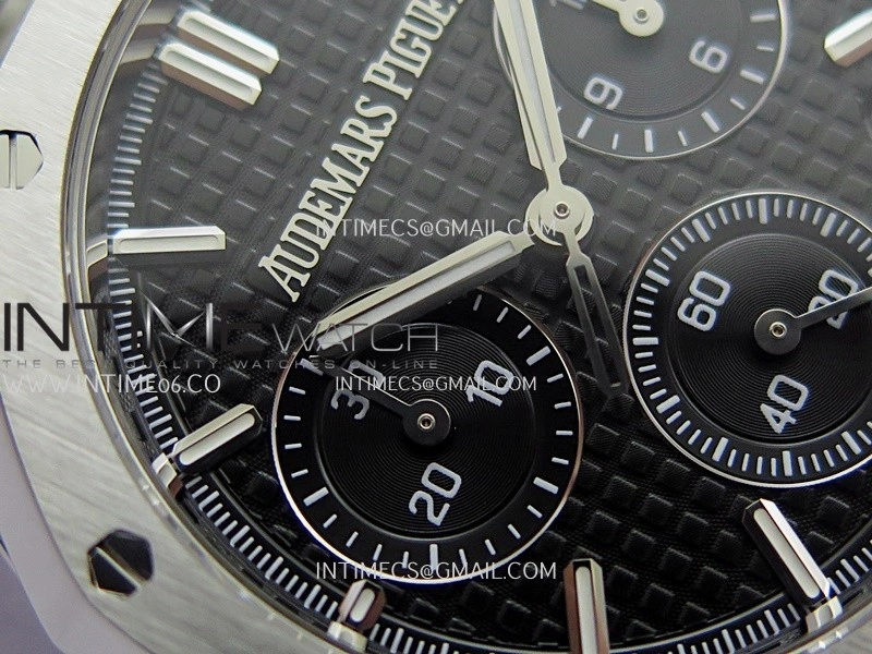 Royal Oak Chrono 26240 SS ZF 1:1 Best Edition Black Dial On SS Bracelet Super Clone DD4401