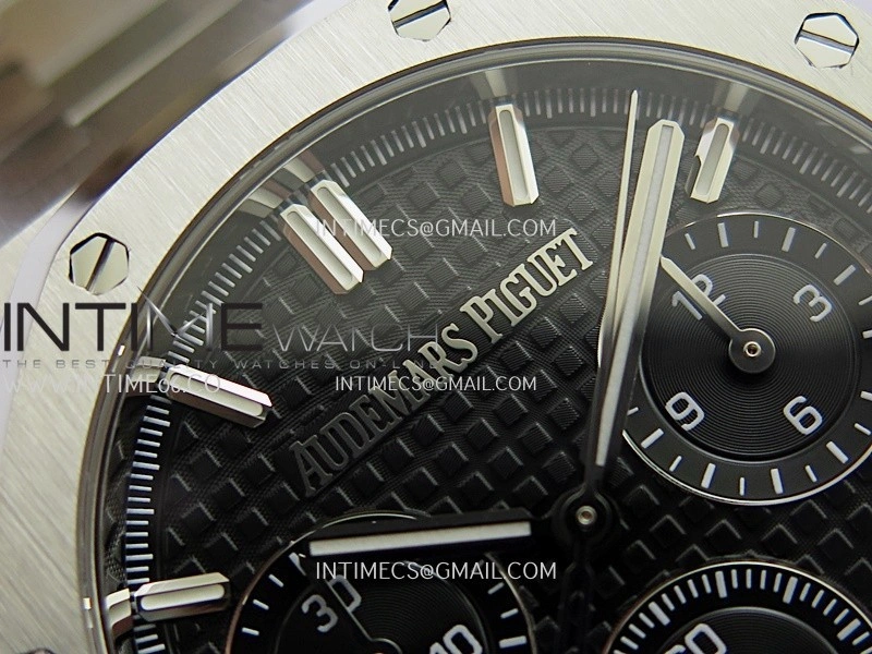 Royal Oak Chrono 26240 SS ZF 1:1 Best Edition Black Dial On SS Bracelet Super Clone DD4401