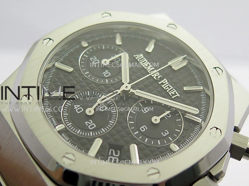Royal Oak Chrono 26240 SS ZF 1:1 Best Edition Black Dial On SS Bracelet Super Clone DD4401