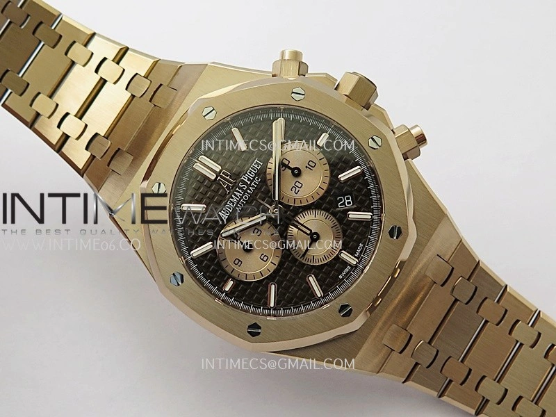 Royal Oak Chrono 26331 RG APSF 1:1 Best Edition Brown Dial RG Subdial On RG Bracelet A2385