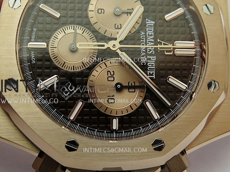 Royal Oak Chrono 26331 RG APSF 1:1 Best Edition Brown Dial RG Subdial On RG Bracelet A2385
