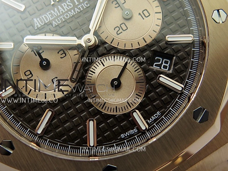Royal Oak Chrono 26331 RG APSF 1:1 Best Edition Brown Dial RG Subdial On RG Bracelet A2385