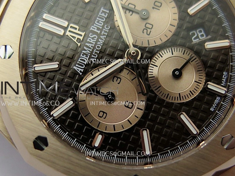 Royal Oak Chrono 26331 RG APSF 1:1 Best Edition Brown Dial RG Subdial On RG Bracelet A2385