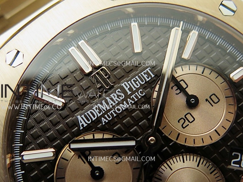 Royal Oak Chrono 26331 RG APSF 1:1 Best Edition Brown Dial RG Subdial On RG Bracelet A2385