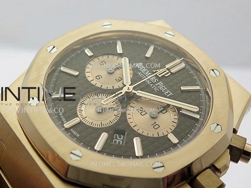 Royal Oak Chrono 26331 RG APSF 1:1 Best Edition Brown Dial RG Subdial On RG Bracelet A2385