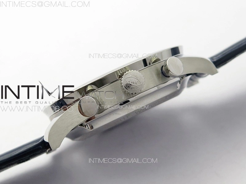 Portuguese Chrono IW371620 AZF 1:1 Best Edition White Blue Dial on Blue Leather Strap A69355