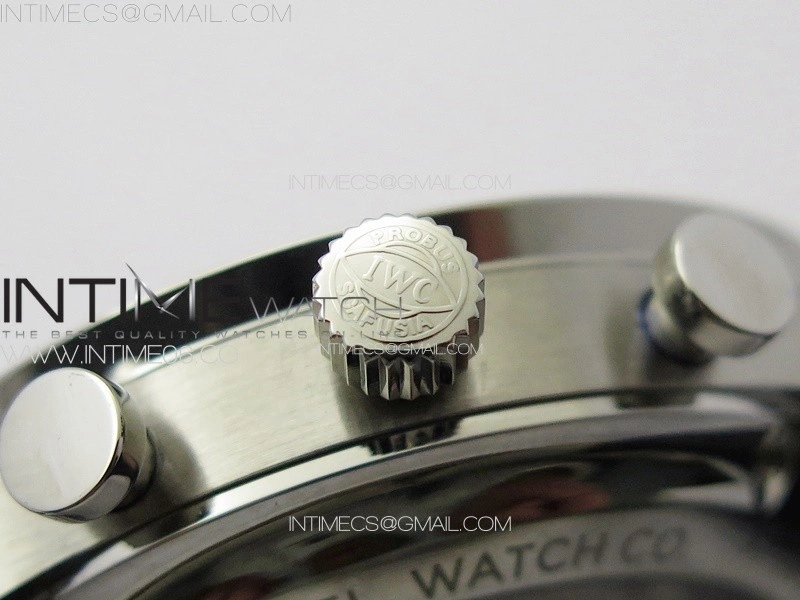Portuguese Chrono IW371620 AZF 1:1 Best Edition White Blue Dial on Blue Leather Strap A69355