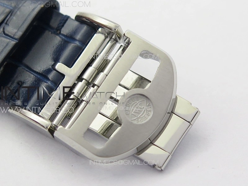 Portuguese Chrono IW371620 AZF 1:1 Best Edition White Blue Dial on Blue Leather Strap A69355