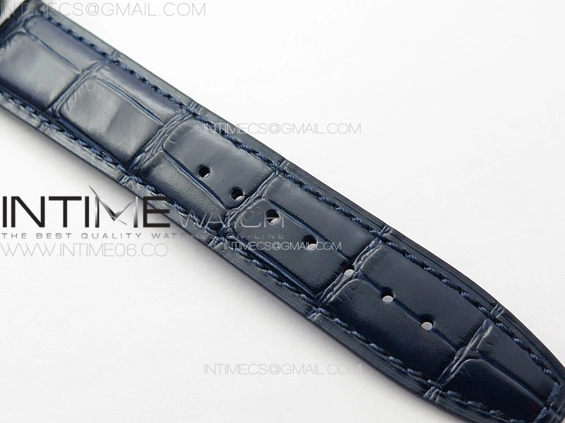Portuguese Chrono IW371620 AZF 1:1 Best Edition White Blue Dial on Blue Leather Strap A69355