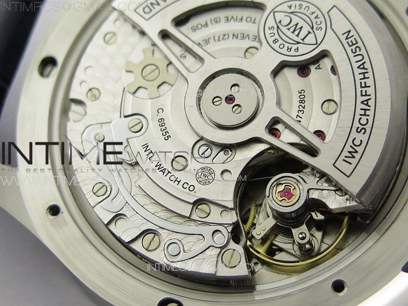Portuguese Chrono IW371620 AZF 1:1 Best Edition White Blue Dial on Blue Leather Strap A69355