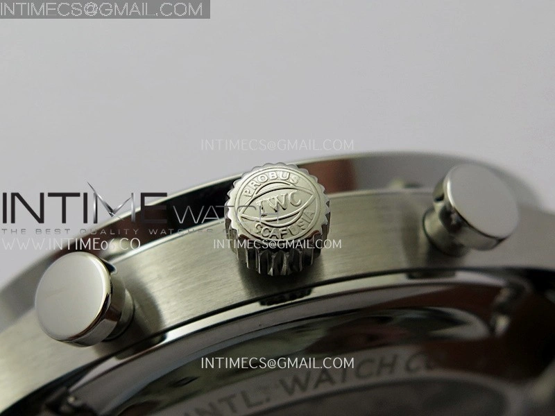 Portuguese Chrono IW371626 ZF 1:1 Best Edition Light Blue Dial on Blue Leather Strap A69355