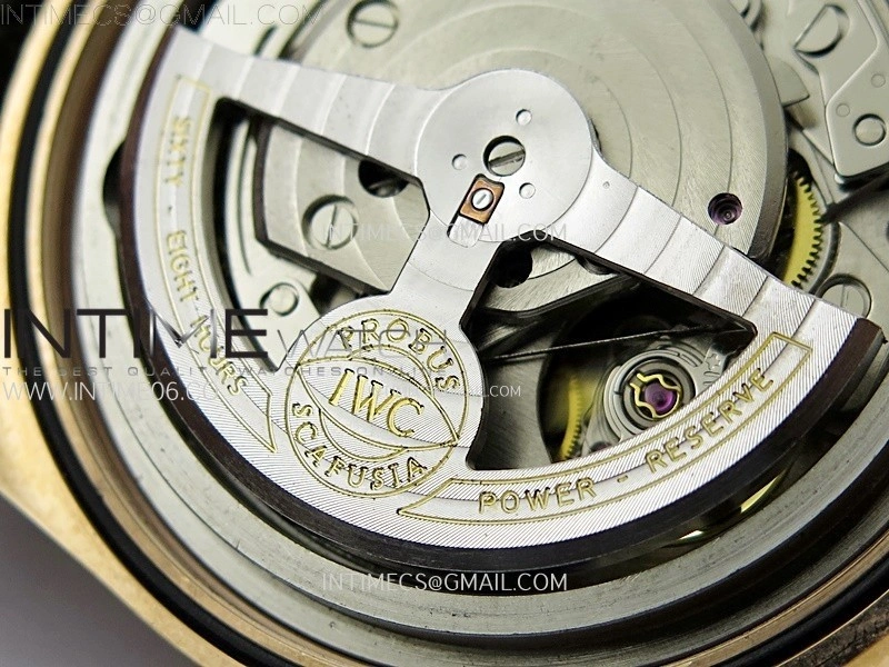 Portugieser Chrono Classic 42 IW3904 RG AZF 1:1 Best Edition Blue dial on Brown Leather Strap A7750