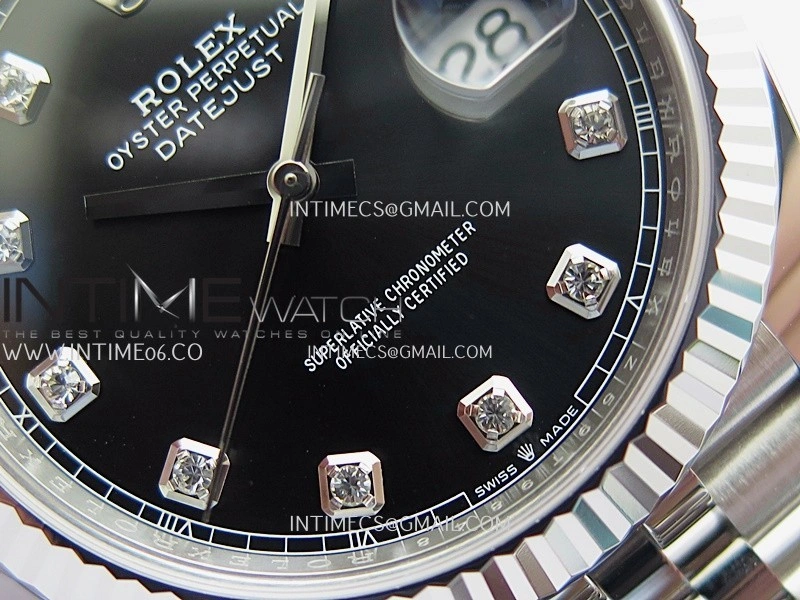 DateJust 41mm 126334 904L SS Clean Plus 1:1 Best Edition Black Dial Diamond Marker On Jubilee Bracelet DD3235
