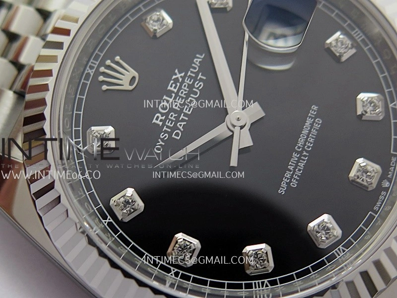 DateJust 41mm 126334 904L SS Clean Plus 1:1 Best Edition Black Dial Diamond Marker On Jubilee Bracelet DD3235
