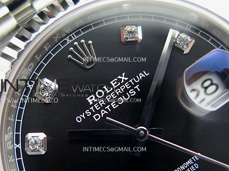 DateJust 41mm 126334 904L SS Clean Plus 1:1 Best Edition Black Dial Diamond Marker On Jubilee Bracelet DD3235