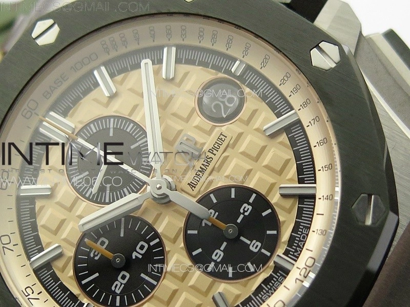Royal Oak Offshore ‘Combat’ 44mm APSF 1:1 Best Edition Green Ceramic Bezel on Camo Rubber Strap A3126