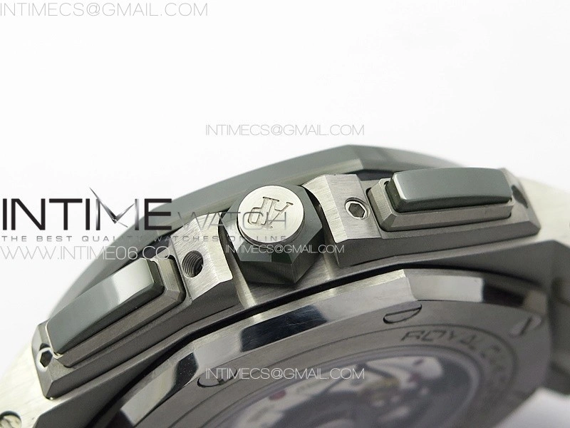 Royal Oak Offshore ‘Combat’ 44mm APSF 1:1 Best Edition Green Ceramic Bezel on Camo Rubber Strap A3126
