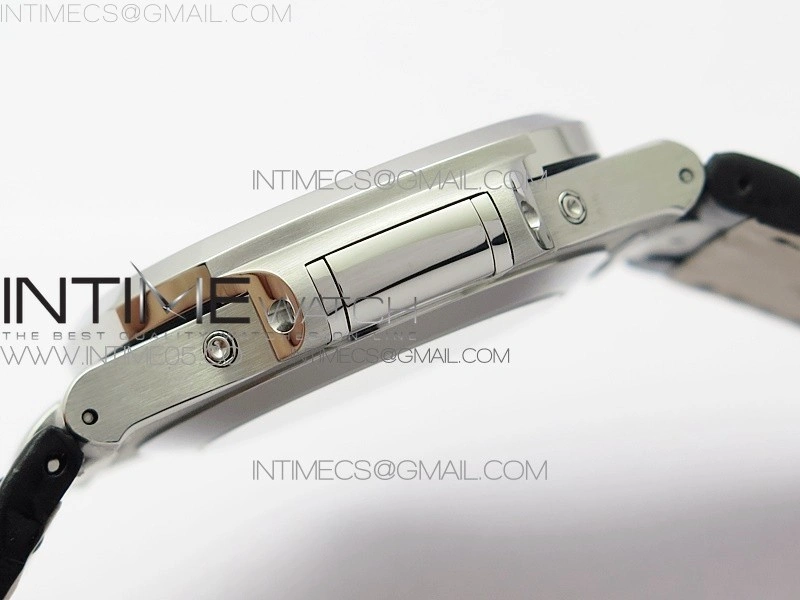 Nautilus 5726 Complicated SS GRF 1:1 Best Edition White Textured Dial on Leather Strap A324 V3