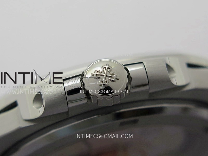 Nautilus 5711 Gain Weight DDF 1:1 Best Edition Gray Textured Dial On Black Leather Strap Super Clone DD324