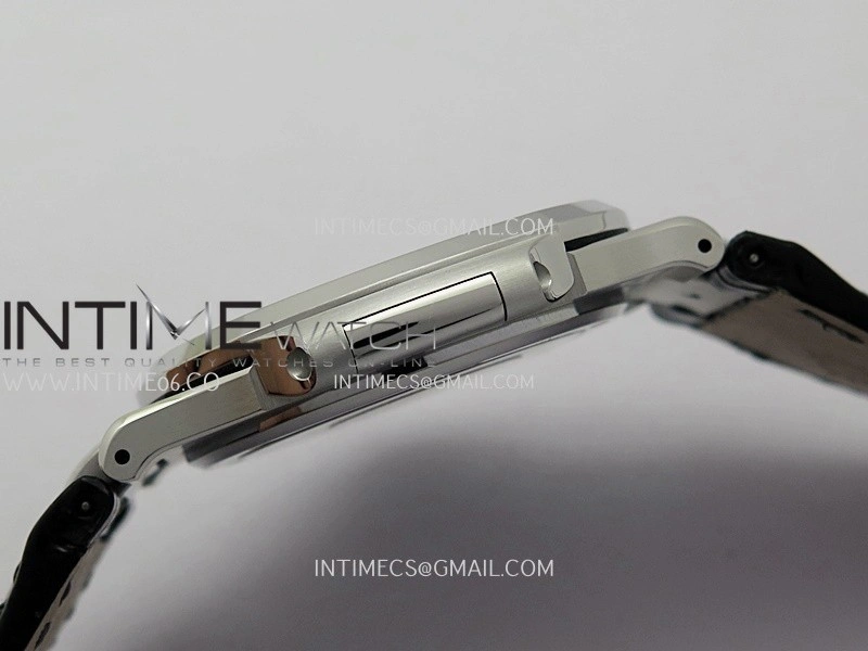Nautilus 5711 Gain Weight DDF 1:1 Best Edition Gray Textured Dial On Black Leather Strap Super Clone DD324
