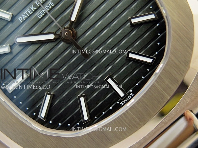 Nautilus 5711 Gain Weight DDF 1:1 Best Edition Gray Textured Dial On Black Leather Strap Super Clone DD324