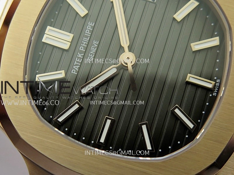 Nautilus 5711 Gain Weight DDF 1:1 Best Edition Gray Textured Dial On Black Leather Strap Super Clone DD324