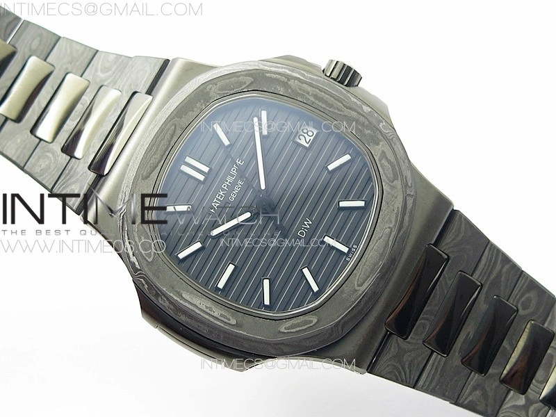 Nautilus 5711 DIW Carbon DIWF 1:1 Best Edition Black Textured Dial on Carbon PVD Bracelet 324CS