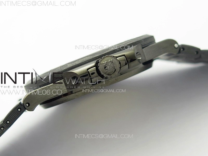 Nautilus 5711 DIW Carbon DIWF 1:1 Best Edition Black Textured Dial on Carbon PVD Bracelet 324CS