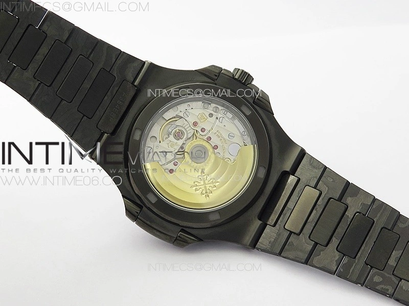 Nautilus 5711 DIW Carbon DIWF 1:1 Best Edition Black Textured Dial on Carbon PVD Bracelet 324CS