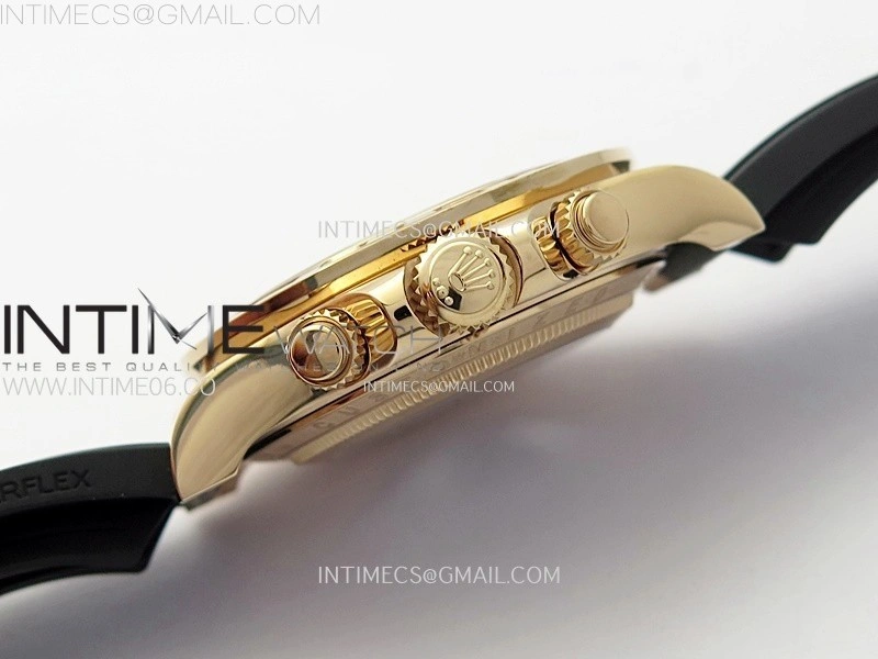 Blacken Daytona RG Rainbow Bezel GETF Best Edition Skeleton Dial on Rubber Strap SA4130