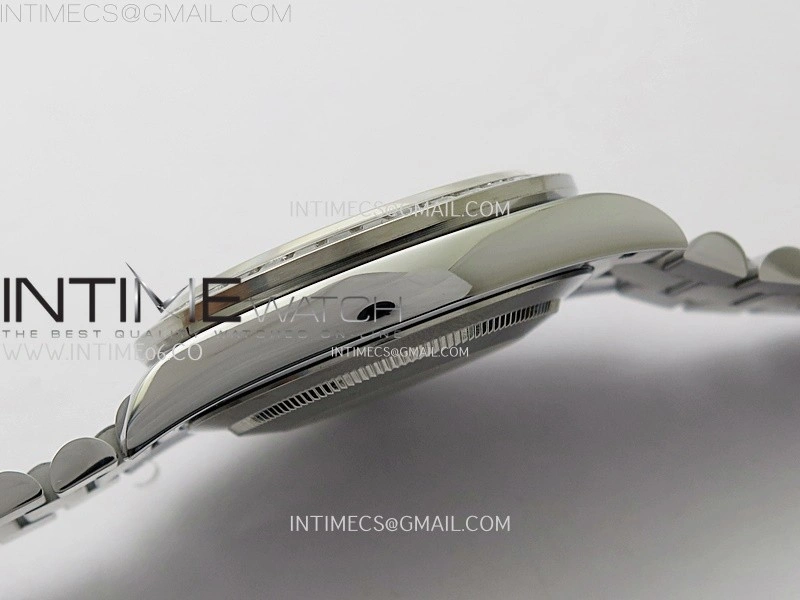 Day Date 228239 40mm 904L SS T Dia Bezel QF Gain Weight Blue Dial T Dia Markers on SS President Bracelet A2836