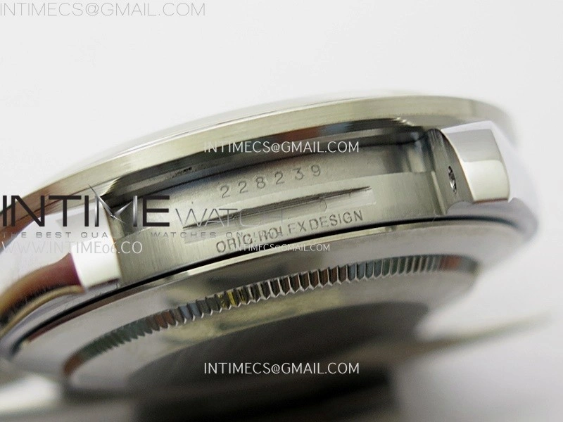Day Date 228239 40mm 904L SS T Dia Bezel QF Gain Weight Blue Dial T Dia Markers on SS President Bracelet A2836