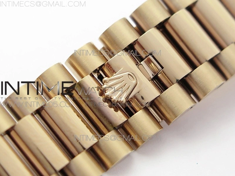 Day-Date 40mm 228239 BP New Dial Version 904 RG Brown T Crystal Markers Dial on RG President Bracelet A2836