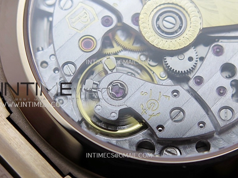 Nautilus 7118 Ladies Diamond Bezel RG DDF 1:1 Best Edition Gold Dial On RG Bracelet Super Clone DD324