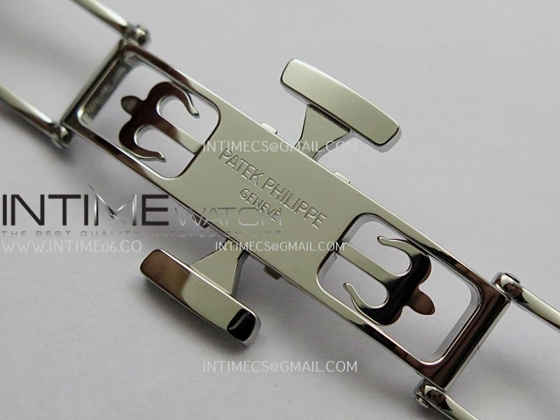 Nautilus 7118 Ladies Diamond Bezel SS DDF 1:1 Best Edition Gray Dial On SS Bracelet Super Clone DD324