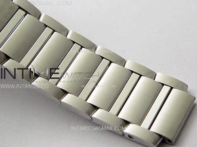 Tank Francaise Ladies 27mm Diamonds Bezel SS 8848F 1:1 Best Edition Silver Dial on SS Bracelet Ronda Quartz