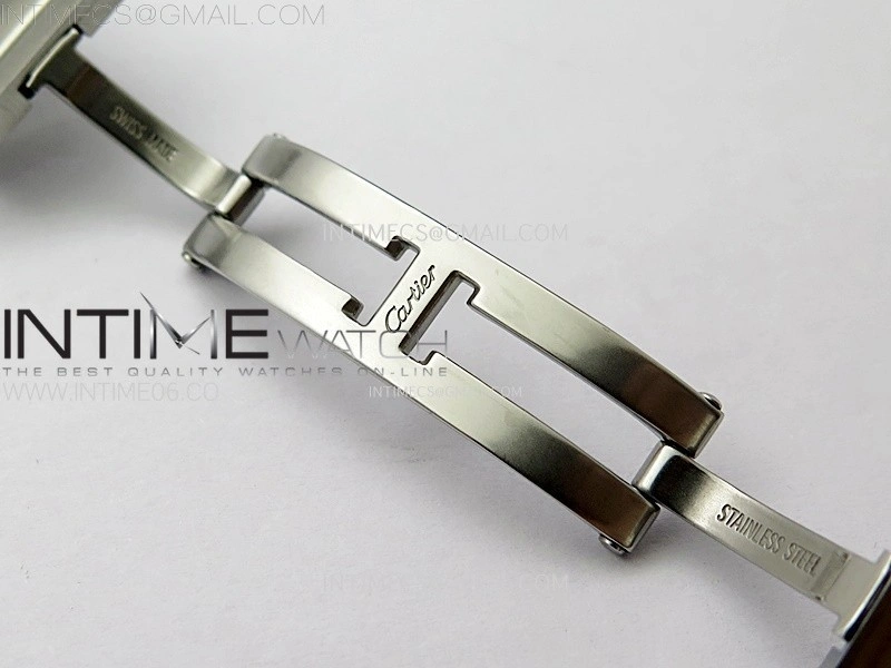 Tank Francaise Ladies 27mm Diamonds Bezel SS 8848F 1:1 Best Edition Silver Dial on SS Bracelet Ronda Quartz
