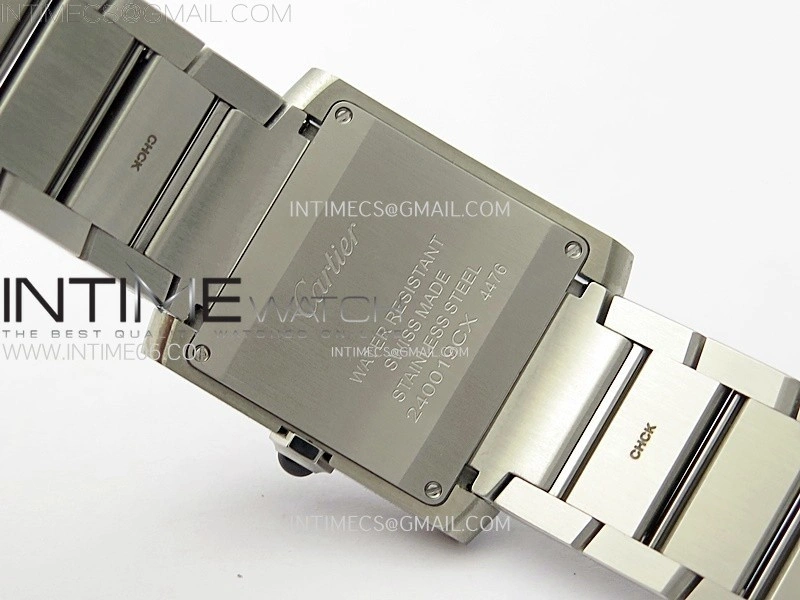 Tank Francaise Ladies 27mm Diamonds Bezel SS 8848F 1:1 Best Edition Silver Dial on SS Bracelet Ronda Quartz