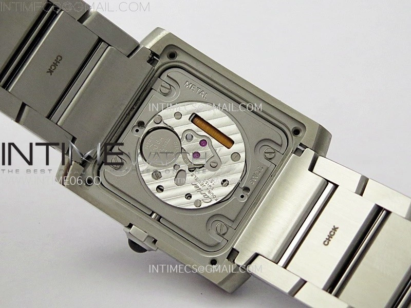 Tank Francaise Ladies 27mm Diamonds Bezel SS 8848F 1:1 Best Edition Silver Dial on SS Bracelet Ronda Quartz