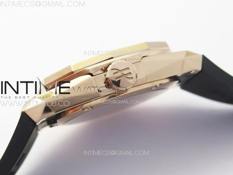 Classic Fusion Orlinski SS Full Real Diamonds RG B50F 1:1 Best Edition Black Faceted Dial on Black Rubber Strap A2892