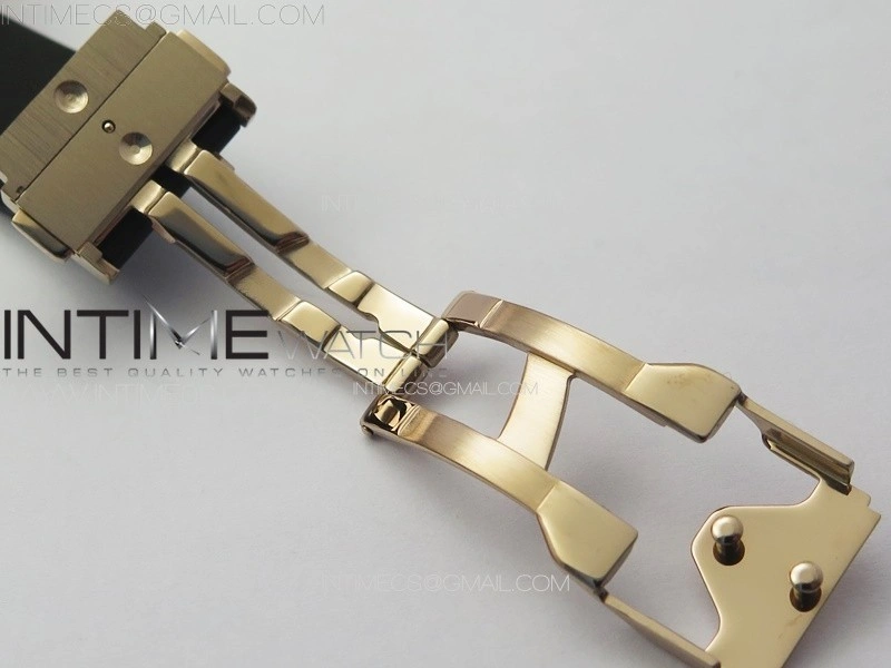 Classic Fusion Orlinski SS Full Real Diamonds RG B50F 1:1 Best Edition White Faceted Dial on Black Rubber Strap A2892