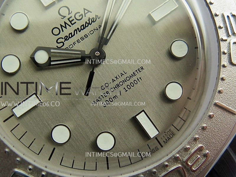 Seamaster 300M Diver 42mm SS ORF Best Edition Gray Dial On Black Rubber Strap Super Clone 8806