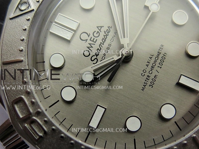 Seamaster 300M Diver 42mm SS ORF Best Edition Gray Dial On Black Rubber Strap Super Clone 8806