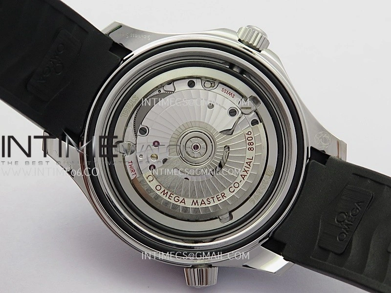 Seamaster 300M Diver 42mm SS ORF Best Edition Gray Dial On Black Rubber Strap Super Clone 8806