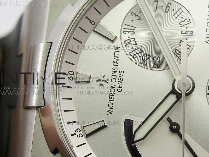 Overseas Dual Time Power Reserve TWA Best Edition White Dial on Black Rubber Strap A1222