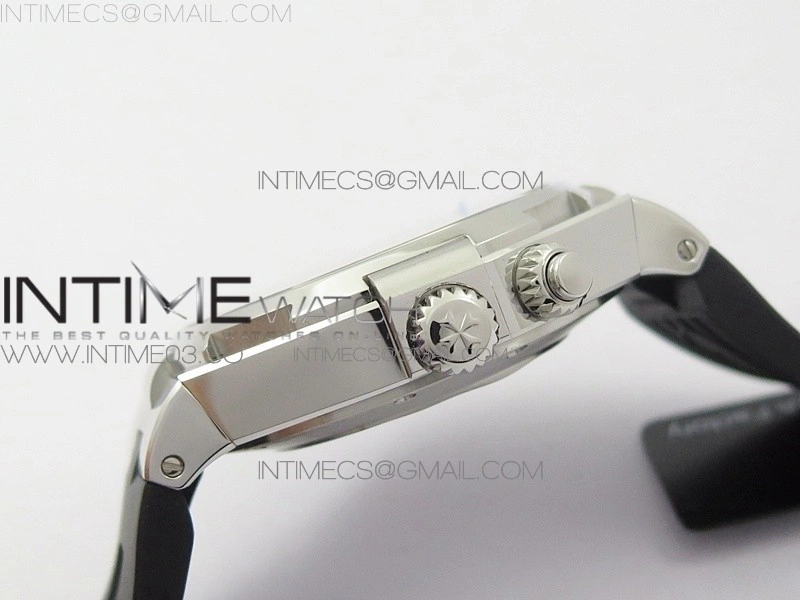 Overseas Dual Time Power Reserve TWA Best Edition White Dial on Black Rubber Strap A1222