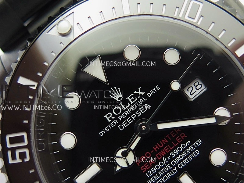 Sea-Dweller 126660 Blaken Style01 BP Best Edition Black Dial On DLC Bracelet SH3135
